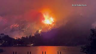 Lake Fire continues to burn in Santa Barbara County [upl. by Genaro]