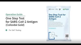 【COVID19 SelfTest Operation Guide】Getein One Step Test for SARSCoV2 Antigen Colloidal Gold [upl. by Favin]