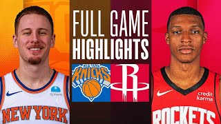 KNICKS at ROCKETS  FULL GAME HIGHLIGHTS  February 12 2024 [upl. by Byran339]