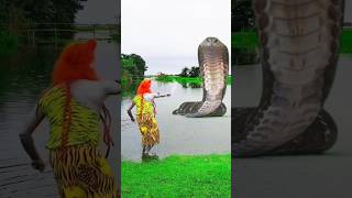 Nadi me snake aya shiv ji ne mar Diya Hara Hara shambhu snake video [upl. by Asillam190]