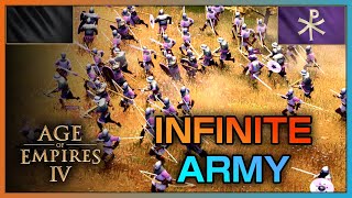 No Economy No problem heres 119 Military Units  Age of Empires IV [upl. by Yalcrab]