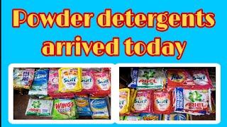 Powder detergents arrived today sarisaristore store youtube tindahan kasari [upl. by Ennagroeg]