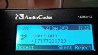 First Impression Review of Audiocodes 420HD Lync [upl. by Osugi909]