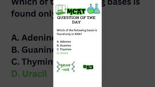 MCAT Question of the Day 53 [upl. by Namrac]