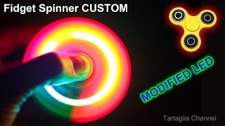 Fidget Spinner LED RGB  CRAZY STROBE LIGHT  Modified from the original [upl. by Dinnie]