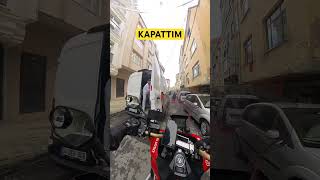 Oysa ben sadece birazcık kapatmak istemiştim 😂 hondamotosiklet keşfet motovlog trafik xadv750 [upl. by Nhguavahs774]