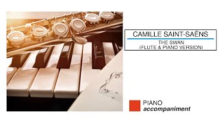 🎼 CAMILLE SAINTSAËNS  The Swan  Piano Accompaniment  Sheet Music Scrolling [upl. by Hluchy]