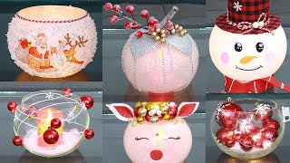 10 Christmas Centerpiece Decoration Ideas To Make With a Glass Jar [upl. by Noiro437]