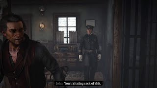 John Antagonizing Lawmen and Guards  RDR2 [upl. by Aver]