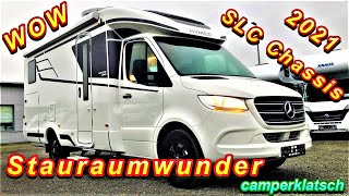 Hymer BKlasse MC T 600 Mercedes Sprinter💥2021 WhiteLine💥SLC Chassis doppelter Boden❗️Wohnmobil Test [upl. by Latashia]