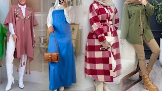 ملابس محجبات موضة خريف2024🌟 إطلالات تنسيقات المحجبات mode vêtements voilé automne2025hijab outfits [upl. by Ollie]