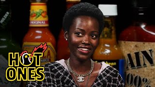 Lupita Nyong’o Feels Every Emotion While Eating Spicy Wings  Hot Ones [upl. by Arikaahs133]