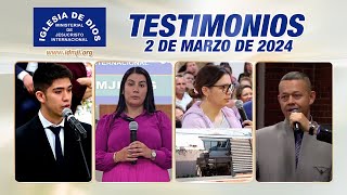 Testimonios 2 de marzo de 2024  Iglesia de Dios Ministerial de Jesucristo Internacional IDMJI [upl. by Fan65]