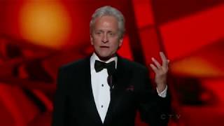 Michael Douglas wins an Emmy for Behind The Candelabra at the 2013 Primetime Emmy Awards [upl. by Eidson]