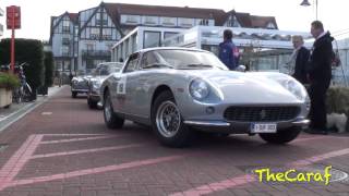 Zoute Grand Prix 2012  Arrival Classic cars  DB4 Zagato 275 GTB 300 SL [upl. by Areikahs]