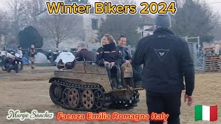 🔴Winter Bikers Party 2024❄️Faenza Emilia Romagna Italy 💥 bikers raduno motorcycle [upl. by Yekcim13]