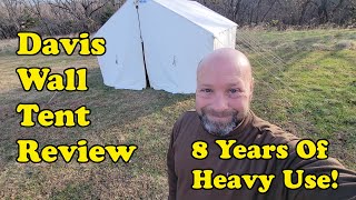 Davis Wall Tent Review 8 Years Of Heavy Use [upl. by Atival]