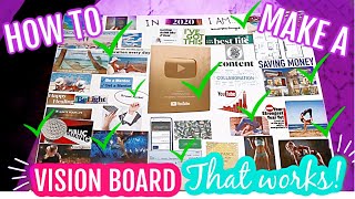 How To Make A Vision Board That REALLY Works  The BEST Tips For Manifesting Your 2020 Vision Board [upl. by Olav349]