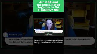 Are OSA and Insomnia Rated Together in VA Disability NO [upl. by Suckow]