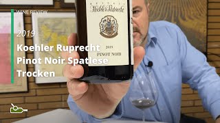 Wine Review Koehler Ruprecht Pinot Noir Spatlese Trocken 2019 [upl. by O'Hara]