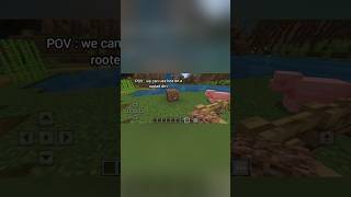 POV u can use hoe on a rooted dirt minecraft minecrafttipsandtricks shorts minecraftmythbusters [upl. by Cogswell]