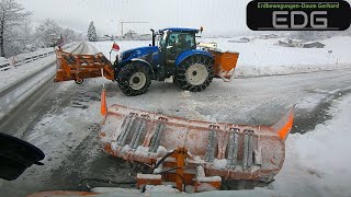 Winterdienst in Tirol❄️Schneeräumung die Erste 2023 Teil 2  Unimog U400 [upl. by Kloster]