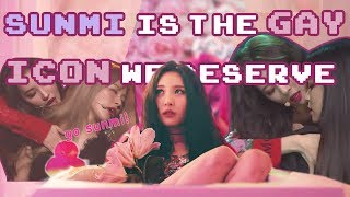 Sunmi is the gay icon we deserve ft Seulgi Yoojung Umji Chungha etc [upl. by Lyrret]