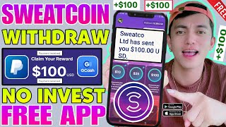 PAYOUT 100 ₱5500 SWEATCOIN WITHDRAWAL STEP BY STEP TAGALOG TUTORIAL SWEATCOIN APP 2024 [upl. by Ellahcim]