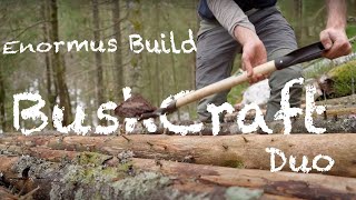 Bushcraft Build 2 Person Shelter Episode 1 [upl. by Ijuy]