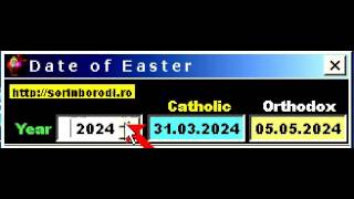 Date of Easter  data Pastelui 2000  9999 [upl. by Rabjohn]