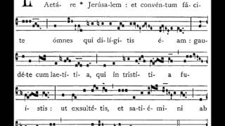 Laetare Jerusalem  Introit [upl. by Lorenza]