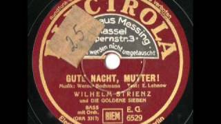 Wilhelm Strienz  Gute Nacht Mutter [upl. by Ghiselin]