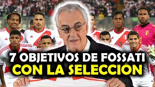 7 OBJETIVOS de FOSSATI con la SELECCIÓN PERUANA que debe de CUMPLIR🔥 [upl. by Aynam]