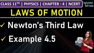 Class 11th Physics  Newton’s Third Law of Motion  Example 45  Chapter 4 Laws of Motion  NCERT [upl. by Tonry]