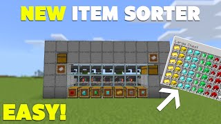 NEW Item Sorter in Minecraft Bedrock 117  Easy and Expandable [upl. by Osborn]