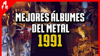 LOS MEJORES ÁLBUMES DE METAL DE 1991 [upl. by Ardnuaek731]