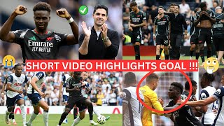 🔥TOTTENHAM HOTSPUR 01 ARSENAL  PREMIER LEAGUE HIGHLIGHTS  NORTH LONDON DERBY DEFEAT [upl. by Manon439]