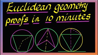 Euclidean geometry proofs in less than 10 minutes  Grade 11 and12 NSC amp IEB [upl. by Nlycaj]