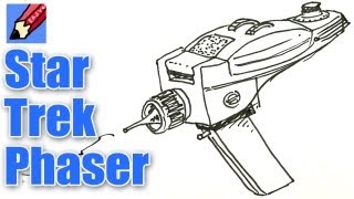 How to Draw a Star Trek Phaser Pistol Real Easy [upl. by Vaughan]