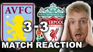 Aston Villa vs Liverpool MATCH REACTION  Villa Park Goes WILD [upl. by Nnuahs]