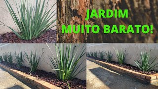 COMO FAZER JARDIM DE FACHADA DE MURO GASTANDO POUCO [upl. by Frame932]