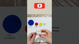 Hacer el color NEGRO Mezclar colores Aprender a pintar [upl. by Anirtak]