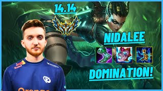 KC CLOSER NIDALEE VS PYKE JGL DOMINATION  EUW CHALLENGER  PATCH 1414 [upl. by Eimmaj]