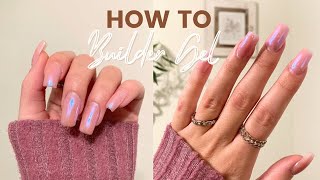 HOW TO BUILDER GEL NAILS WITH TIPS  MODELONES BUILDER IN A BOTTLE GEL POLISH SET FROM AMAZON [upl. by Inahteb]