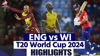 ENG vs WI T20 World Cup 2024 Highlights England vs West Indies T20 World Cup Full Highlights [upl. by Idnat]