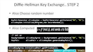 diffie hellman key exchange example java [upl. by Peedsaj]