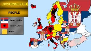 Serbia vs Albania  The most liked country in Europe [upl. by Viviana]