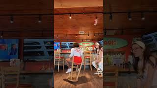 A Hooters Girl Teaches A Ex Hooter Girl How To Chair Dance shorts [upl. by Asiilanna578]