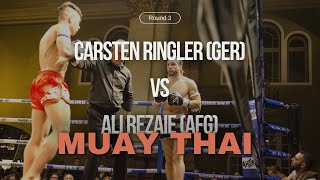 Carsten Ringler GER vs Ali Rezaie AFG MuayThai Fight 2017 round 3 [upl. by Novel]