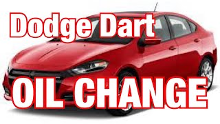 2013 Dodge Dart Oil Change  14L MultiAir Turbo Fiat Abarth [upl. by Atikir80]